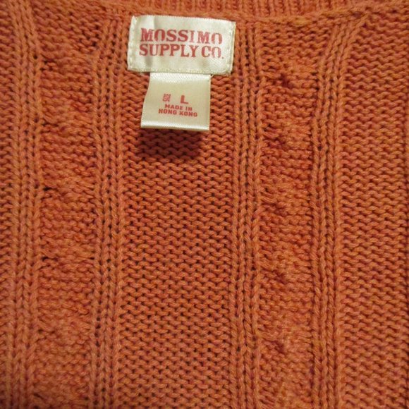 Mossimo Supply Burnt Orange Pullover Short Sleeves Large Sweater -- Final Price - Picture 10 of 11